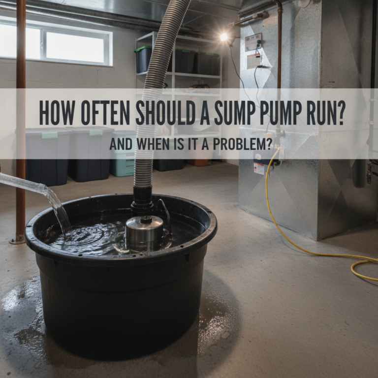 Professional illustration of How Often Should a Sump Pump Run, and When Is It a Problem?